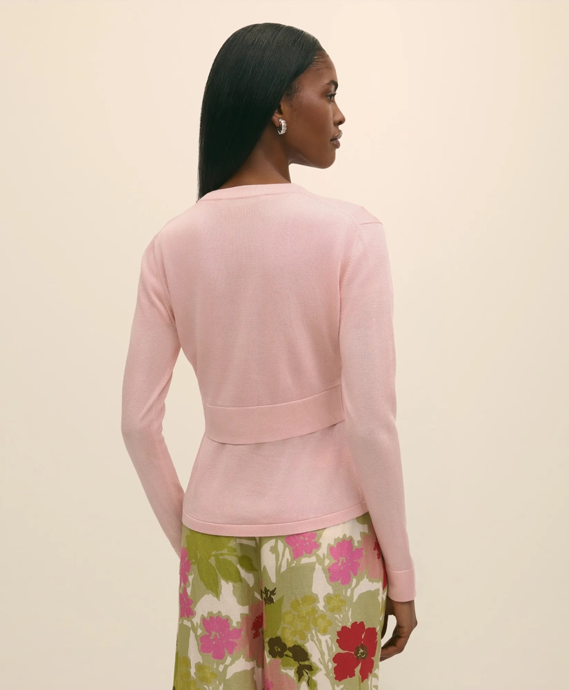 Cropped V-Neck Cardigan, image 5