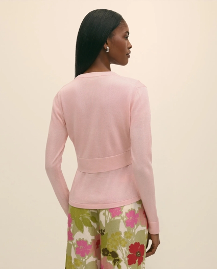 Cropped V-Neck Cardigan, image 5