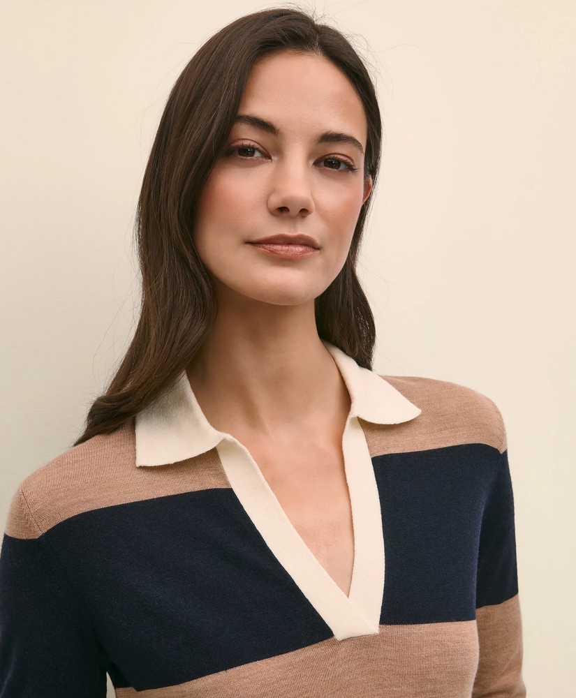 Merino Wool Rugby Sweater, image 3