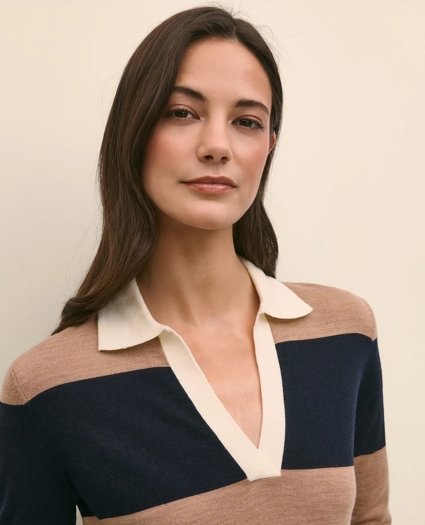 Merino Wool Rugby Sweater, image 3