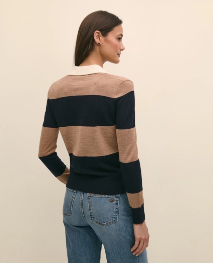 Merino Wool Rugby Sweater, image 4