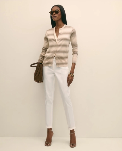 Egyptian Cotton Space-Dyed Cardigan, image 2