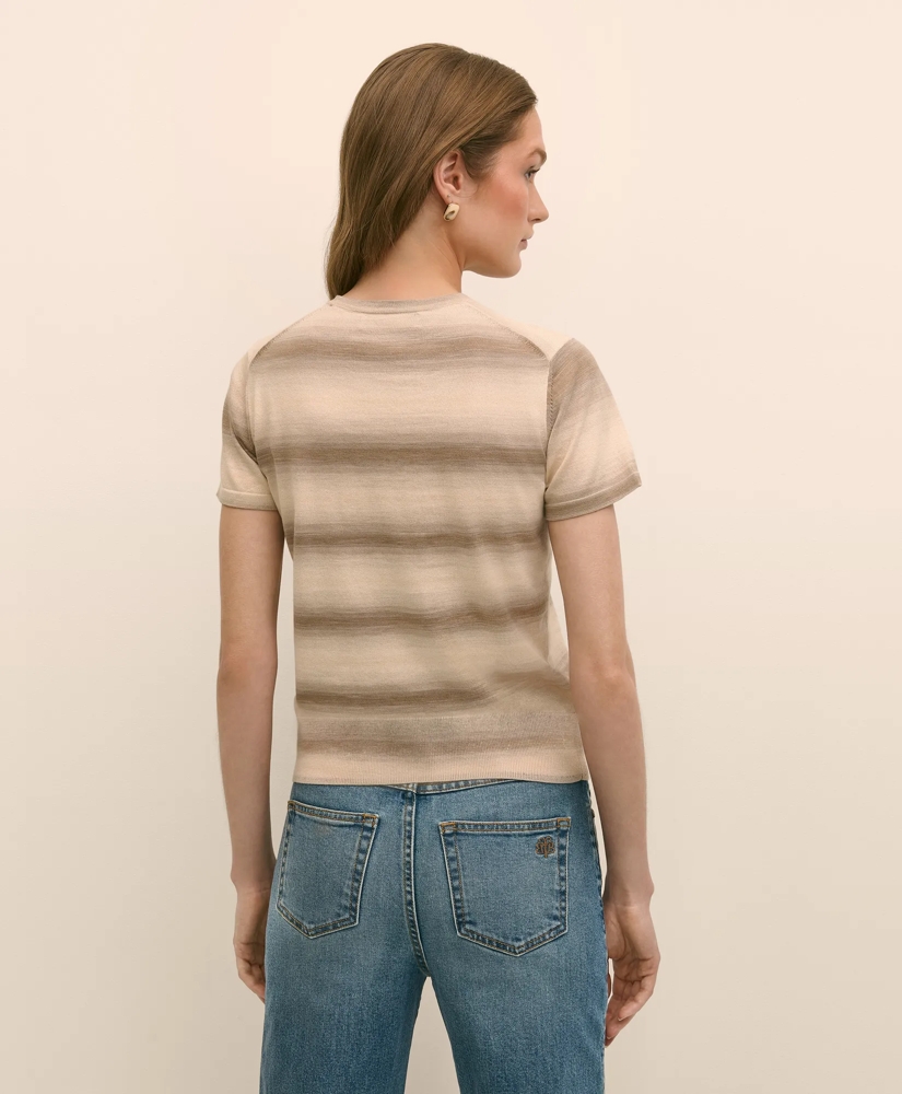 Egyptian Cotton Space-Dyed Short-Sleeve Shell, image 4