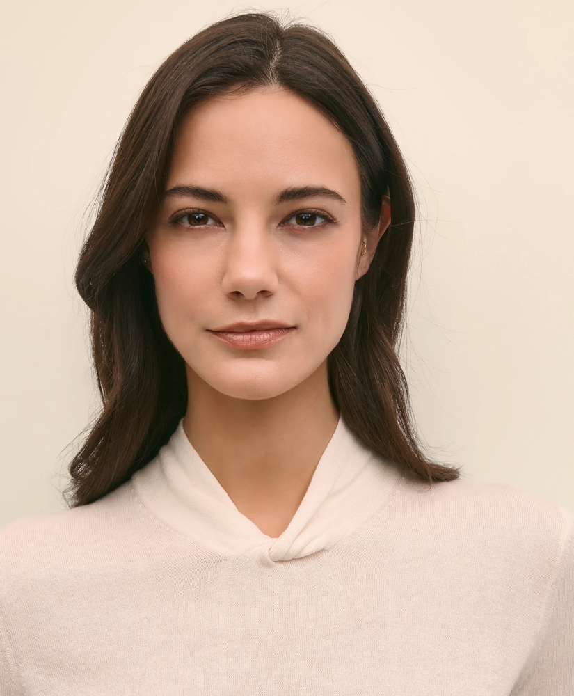 Silk Cashmere Twist Neck Sweater, image 3