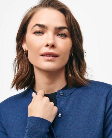 Extra-Fine Twinset Cardigan in Merino Wool, image 2