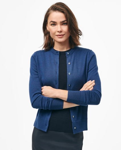 Extra-Fine Twinset Cardigan in Merino Wool, image 3