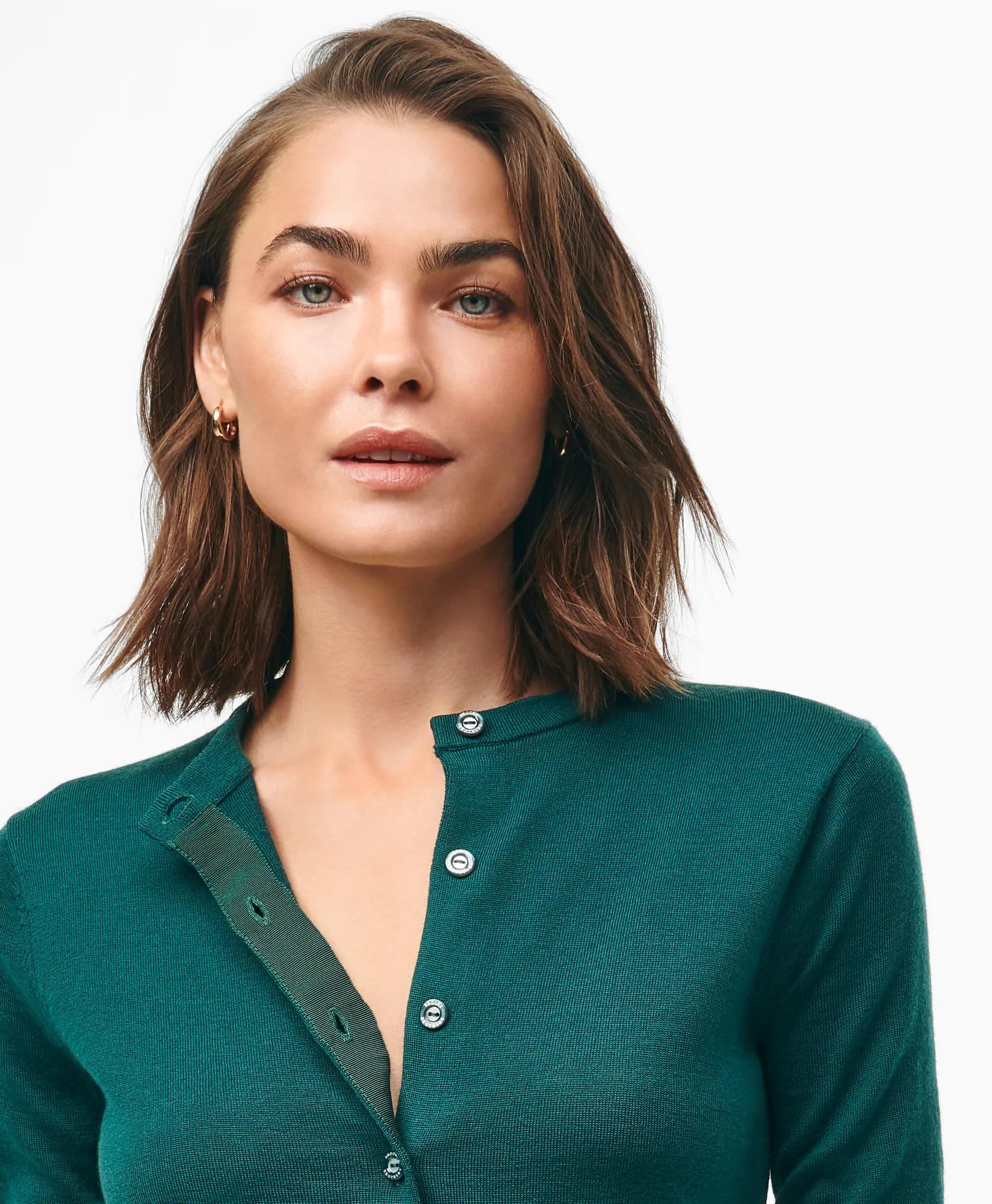 Extra-Fine Twinset Cardigan in Merino Wool