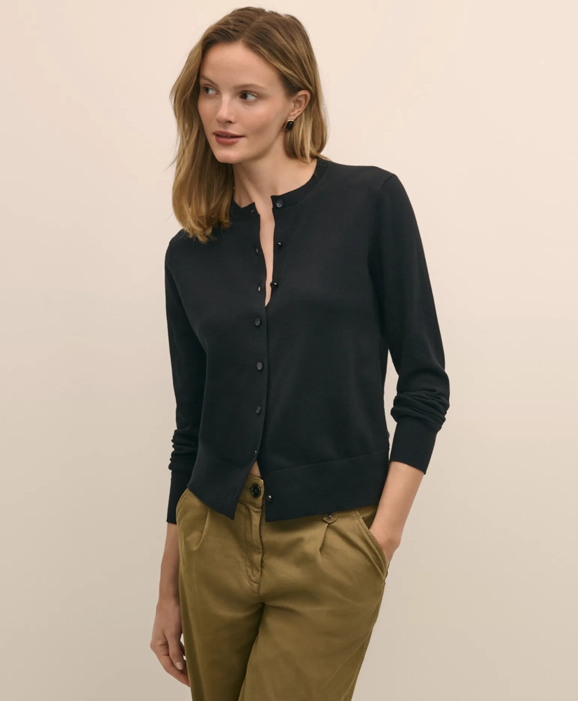 Supima® Cotton Cardigan, image 3