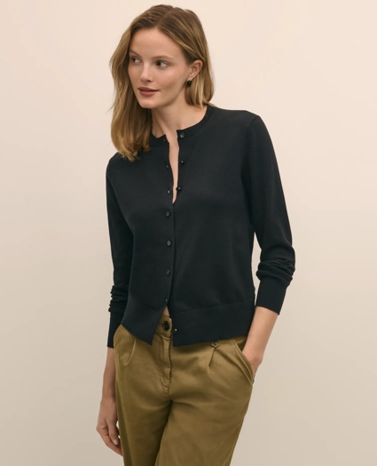 Supima® Cotton Cardigan, image 3
