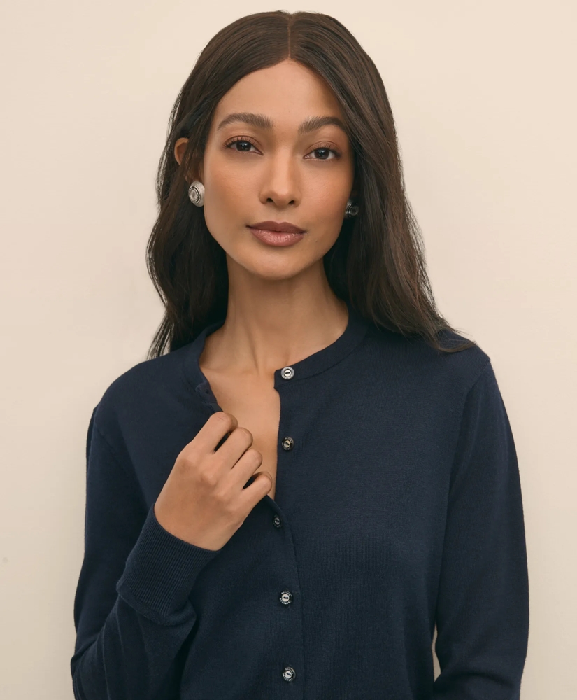 Supima® Cotton Cardigan, image 3