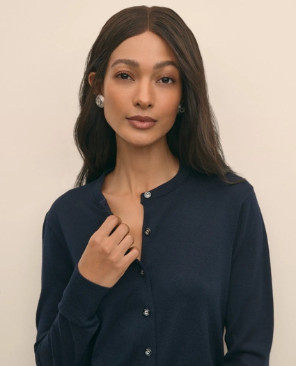 Supima® Cotton Cardigan, image 3