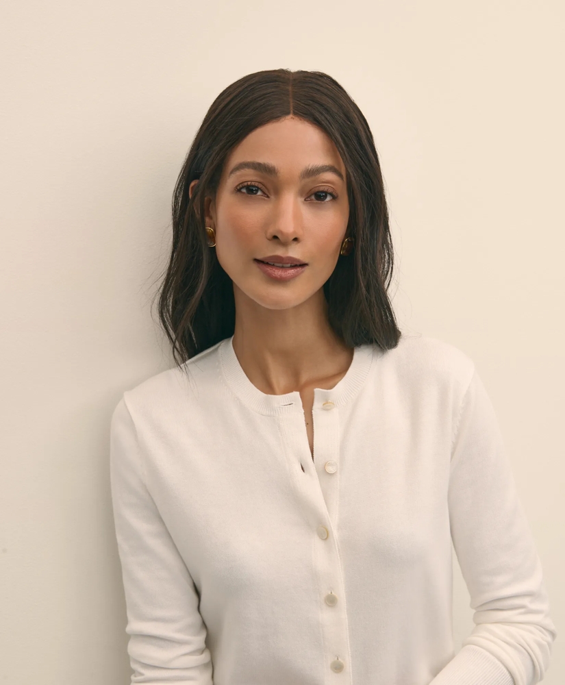 Supima® Cotton Cardigan, image 3