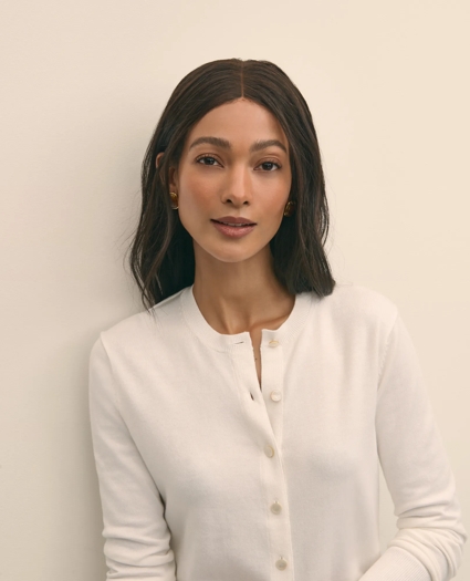 Supima® Cotton Cardigan, image 3