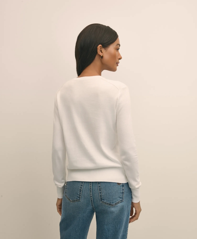 Supima® Cotton Cardigan, image 4