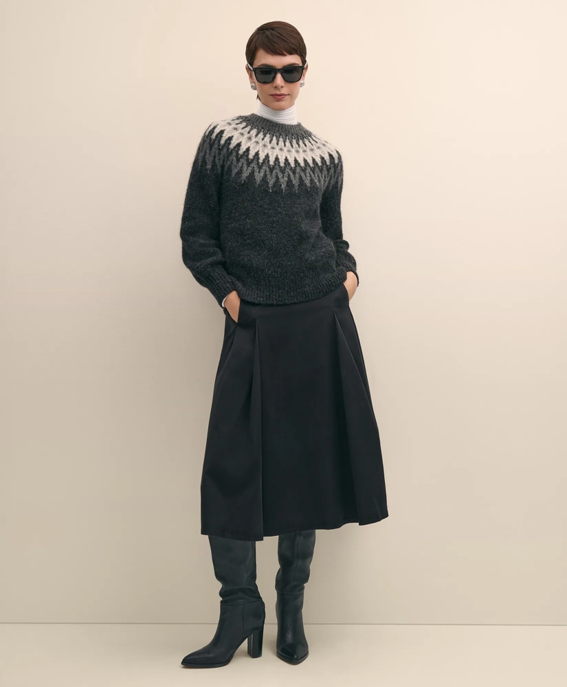 Alpaca-Wool Blend Fair Isle  Sweater, image 2