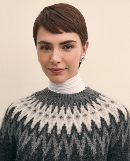 Alpaca-Wool Blend Fair Isle  Sweater, image 3