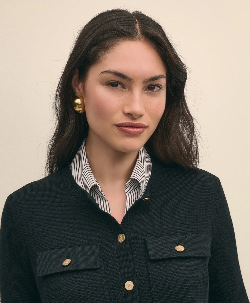 Merino Wool Sweater Jacket, image 2