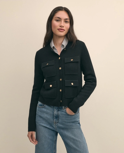 Merino Wool Sweater Jacket, image 3