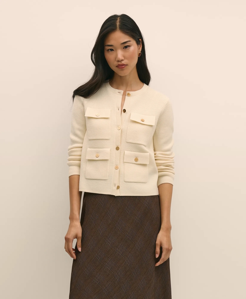 Merino Wool Sweater Jacket, image 3
