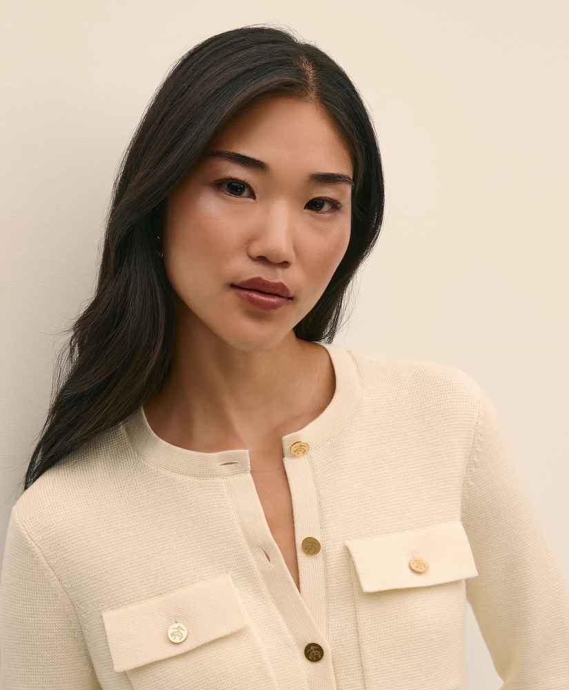 Merino Wool Sweater Jacket, image 4