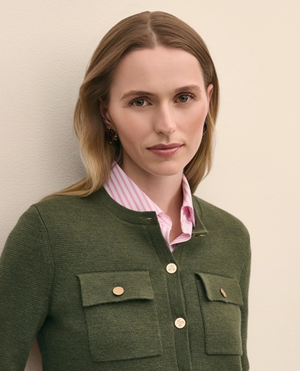 Merino Wool Sweater Jacket, image 3