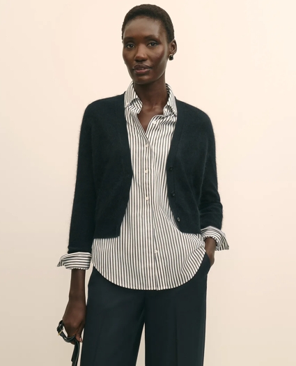 Wool-Cashmere Blend Cropped Cardigan, image 1