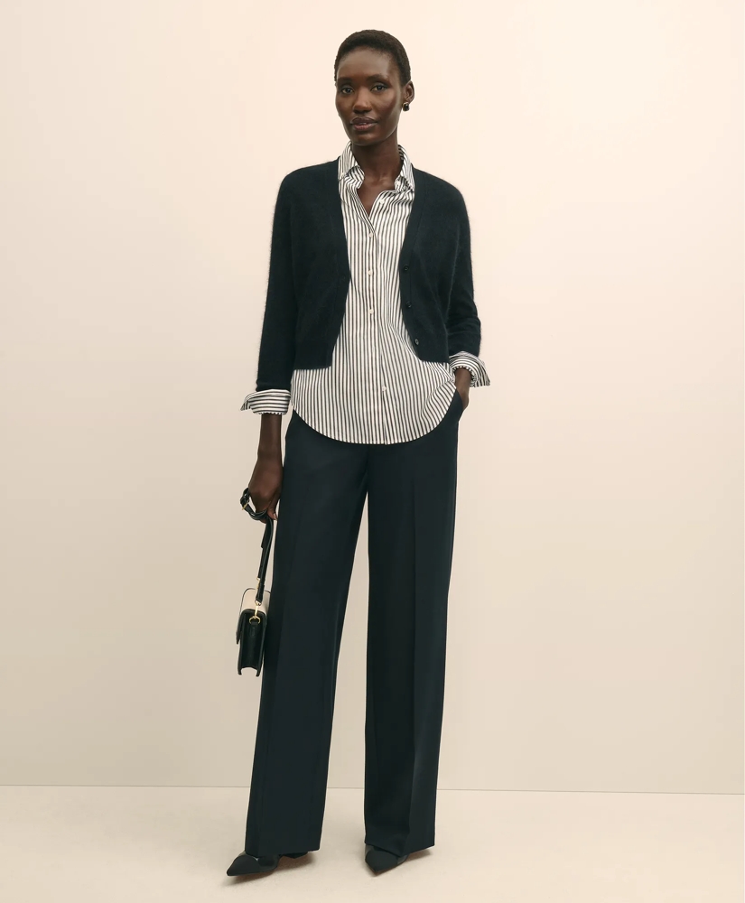 Wool-Cashmere Blend Cropped Cardigan, image 4