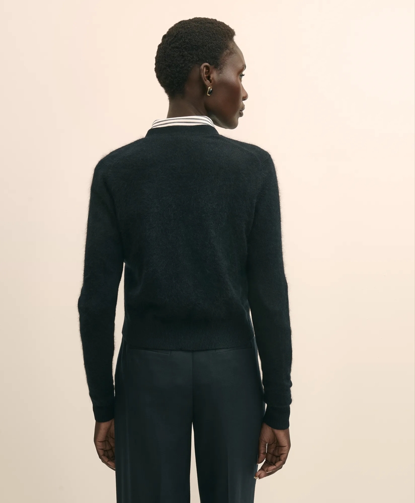 Wool-Cashmere Blend Cropped Cardigan, image 5