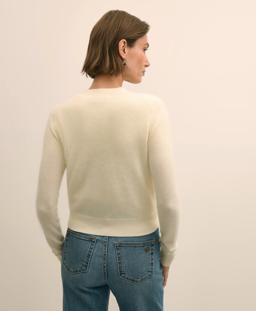Wool-Cashmere Blend Cropped Cardigan, image 4