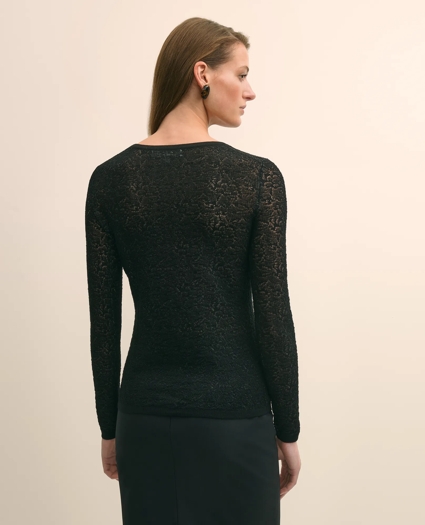 Merino Wool Lace Sweater, image 4
