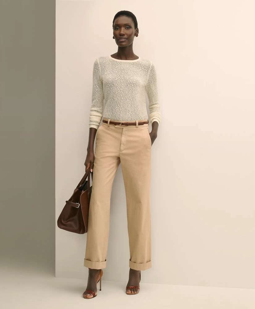 Merino Wool Lace Sweater, image 2