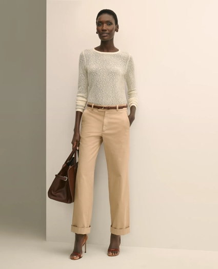 Merino Wool Lace Sweater, image 2