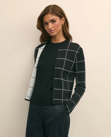 Windowpane Open Cardigan, image 1