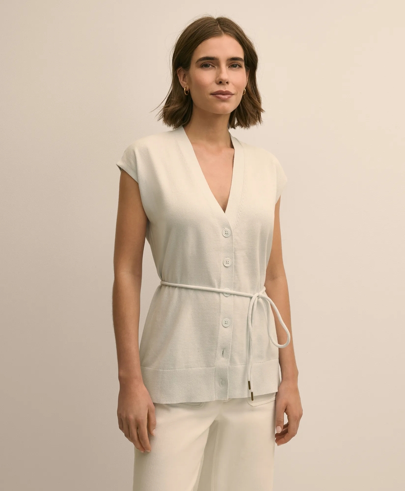 Supima&reg; Cotton Relaxed Sweater Vest, image 2