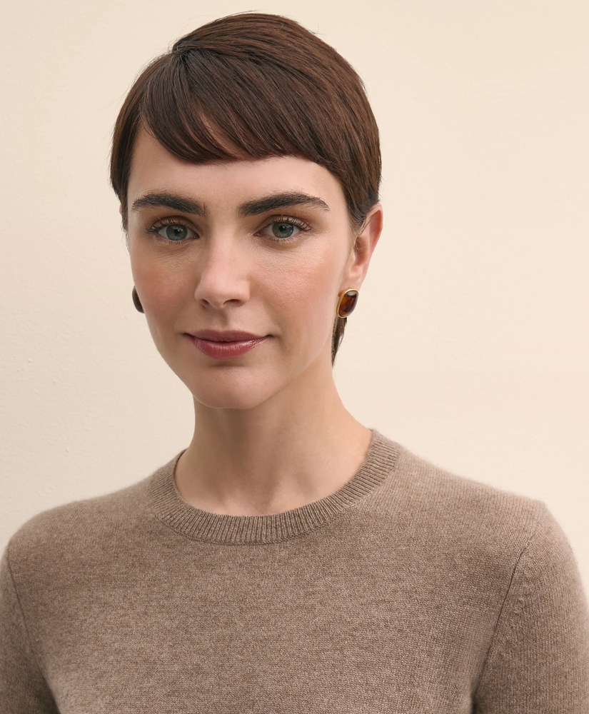 Cashmere Short-Sleeve Shell, image 3