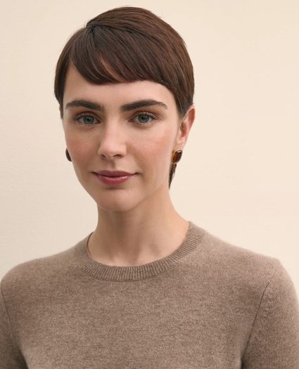 Cashmere Short-Sleeve Shell, image 3