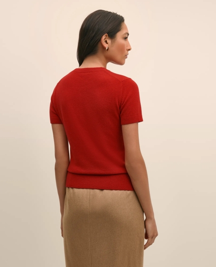Cashmere Short-Sleeve Shell, image 4