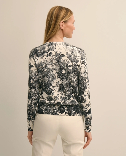 Cotton Floral Cardigan, image 4