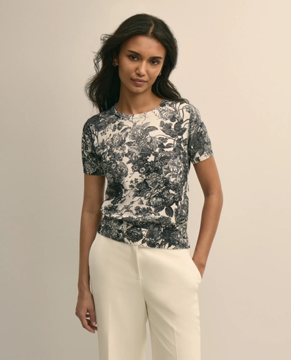 Floral Print Cotton Shell, image 1