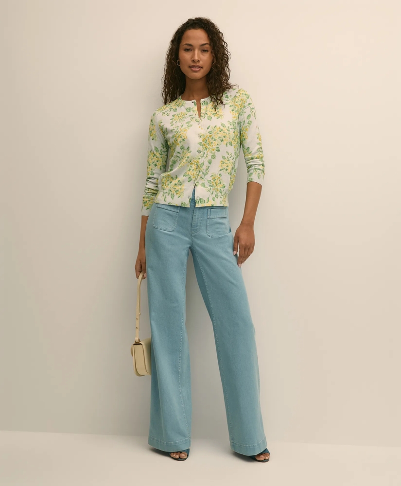 Cotton Floral Cardigan, image 2