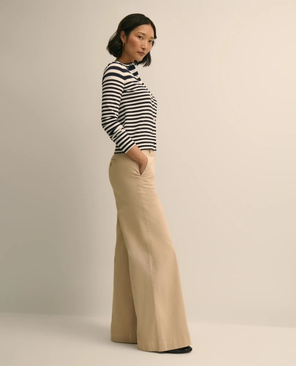 Supima&reg; Cotton Variegated Stripe Cardigan, image 2