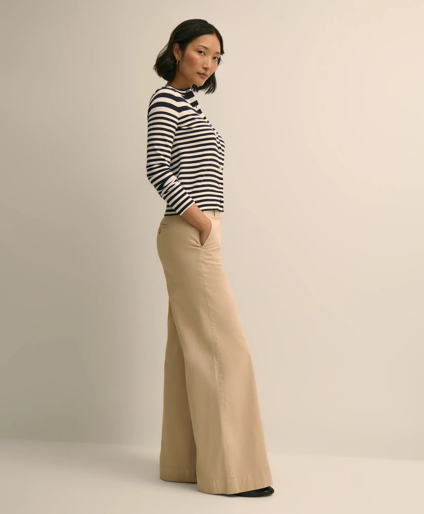 Supima&reg; Cotton Variegated Stripe Cardigan, image 2