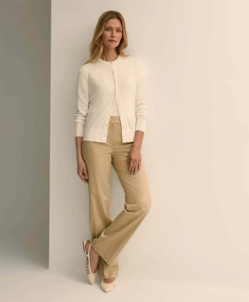 Supima&reg; Cotton Floral Embroidered Cardigan, image 2