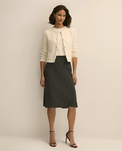 Mercerized Cotton Crochet Sweater Jacket, image 2