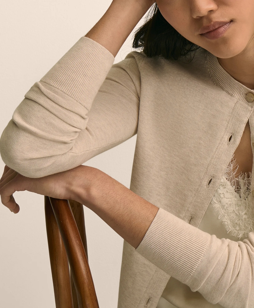 Supima&reg; Cotton Cardigan, image 3