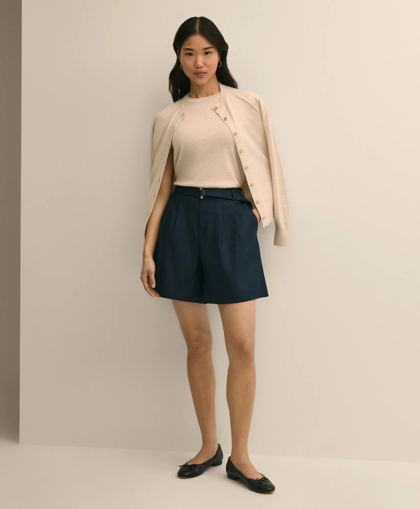 Supima&reg; Cotton Short-Sleeve Shell Sweater, image 2