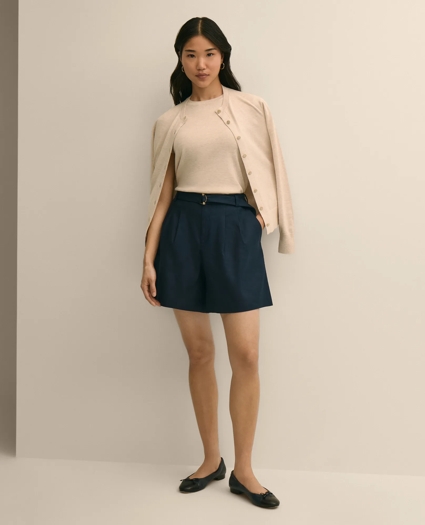 Supima&reg; Cotton Short-Sleeve Shell Sweater, image 2