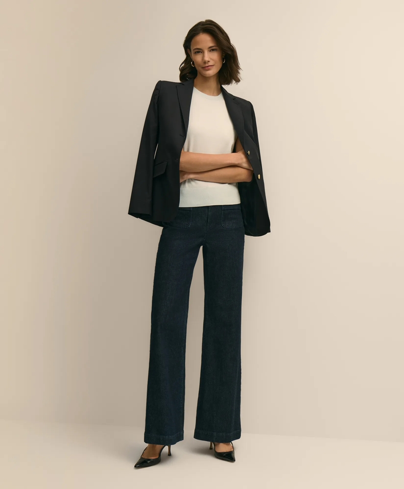 Supima&reg; Cotton Short-Sleeve Shell Sweater, image 2