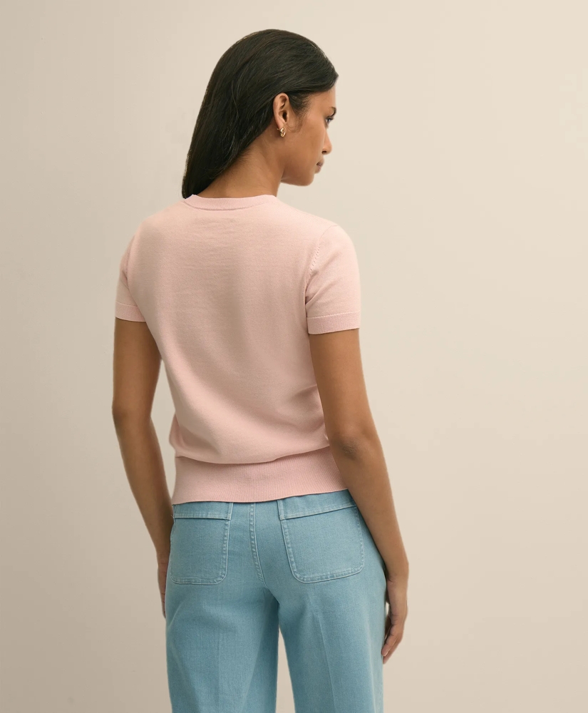 Supima&reg; Cotton Short-Sleeve Shell Sweater, image 4