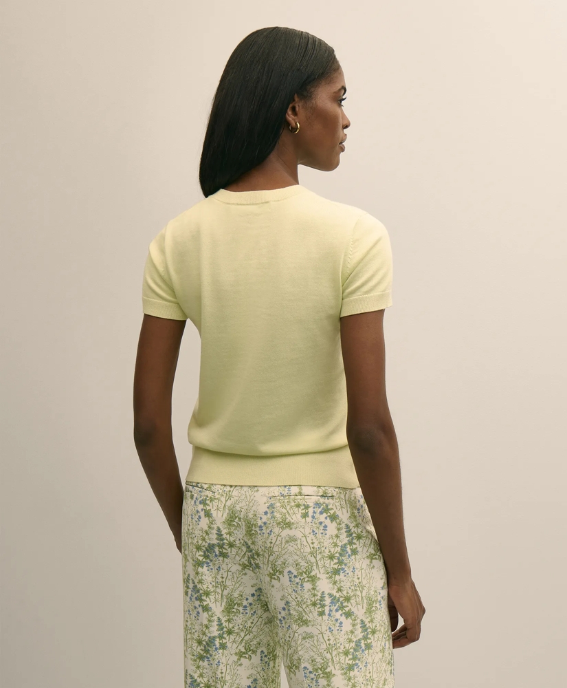 Supima&reg; Cotton Short-Sleeve Shell Sweater, image 4